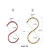 Gold Double-Ended Space Aluminum S Hook: Universal Kitchen & Bathroom Multifunctional Hanger