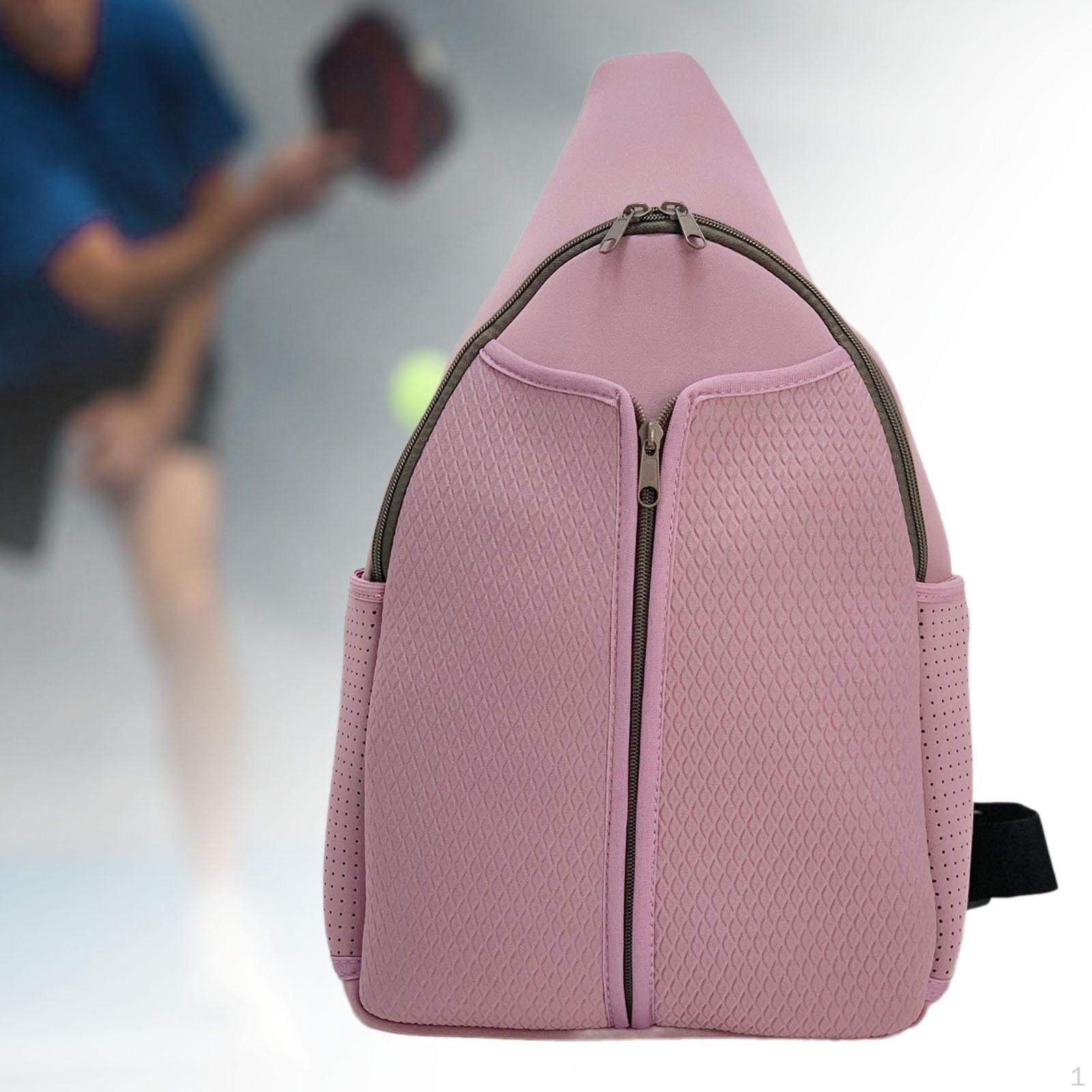 

Сумка для пиклбола Фитнес Женщины Мужчины Спортивная ракетка-держатель для весла розовый