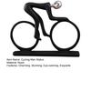 Black Cycling Sculpture Resin Bike Rider Statue for Bicycle Sport Enthusiasts Riding Man Desktop