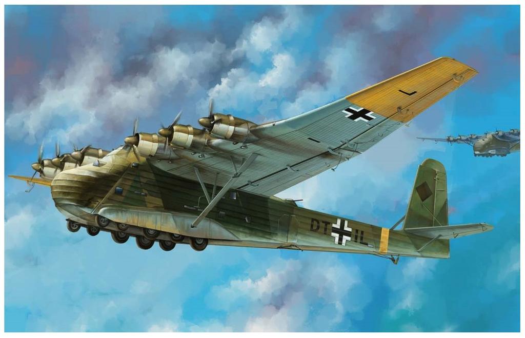 Pit Road SN Series German Air Force Me323 Gigant Transport Plane Plastic Model SN20 1/144 D-1