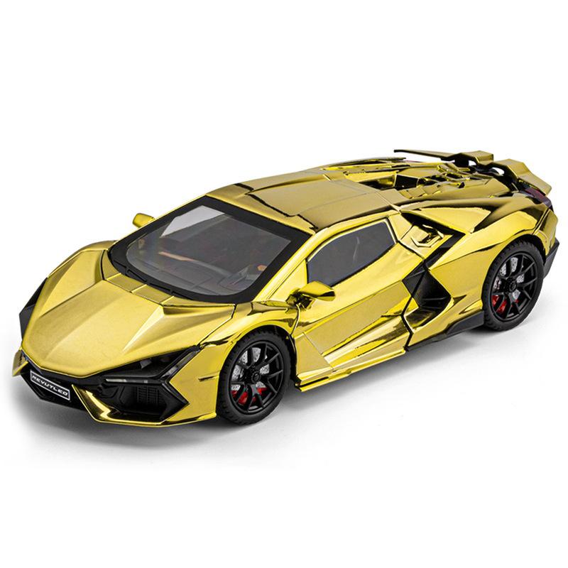 1:24 Electroplated Version Revuelto Spray Plating Version With Water Spray, Fog Effect Realistic Simulation Alloy Model Diecast