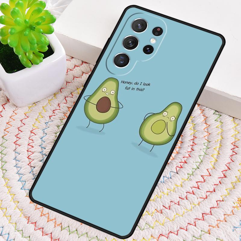 Cute Avocado Fruits Phone Case for Samsung Galaxy note 10 pro S26 Ultra S23 S24 FE S25 S21 S22 PLUS shockproof Cove