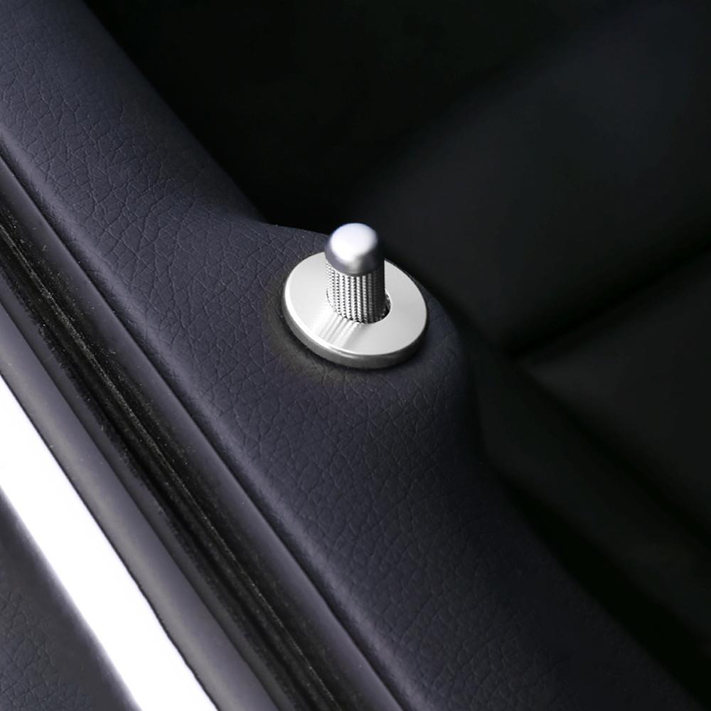 For Mercedes Benz C Class W205 2015-2018 GLC 2017-2019 E Class W213 2016-2019 Door Lock Pins Cover Trim Sticker Accessories