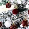 Christmas Decorative Gift Box Christmas Tree Decoration Hanging Hollow Cotton Ball Hanging