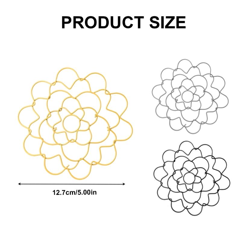 Flower Arranger Holder Reuseable Flower Arrangement Holder Bouquet Twisters Iron Round Metal Flower Lid Supplies