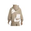 Nike Sportswear Logo Pullover Hoodie Men Hoodies Khaki HJ1465-247