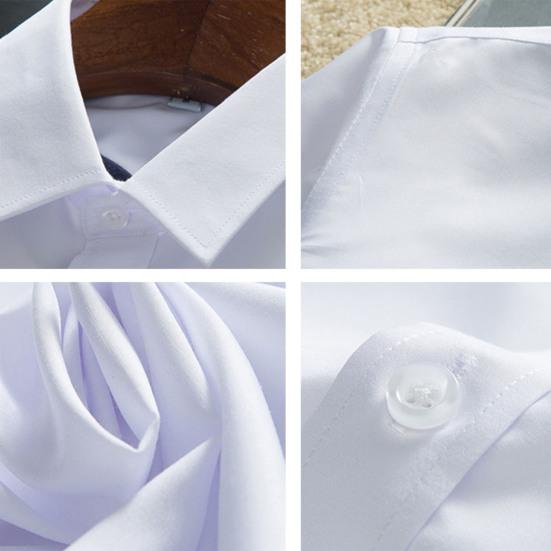 Camisa de manga larga para hombre, cárdigan de un solo pecho con botones de Color sólido, vestido informal con solapa, camisa de primavera para uso diario