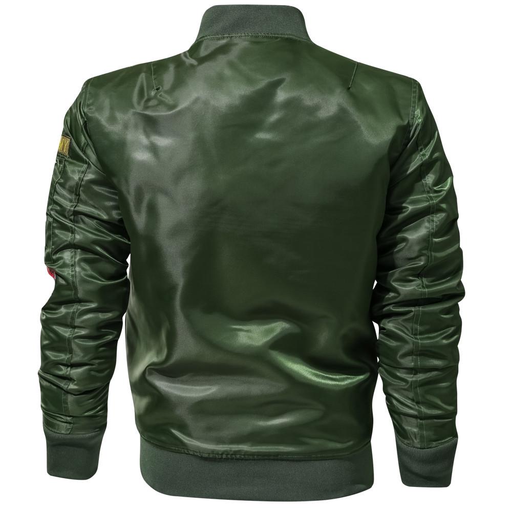 Men's Casual  Winter Jacket Stand Collar Military Clothing Zipper Coat