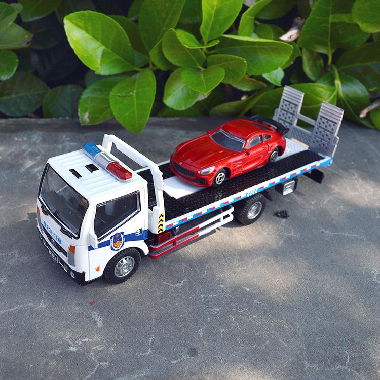 

1/60 сплав трафик дорожный спасательный эвакуатор модель автомобиля литой инженерный прицеп грузовик модель имитация подарок B254