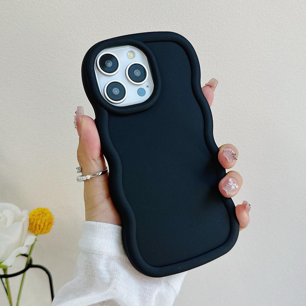 Wave Side Liquid Silicone Phone Case On For Motorola Moto G04 G14 G24 G34 G54 G84 5G G82 G52 G22 G32 G53 G23 G13 G04S Back Cover