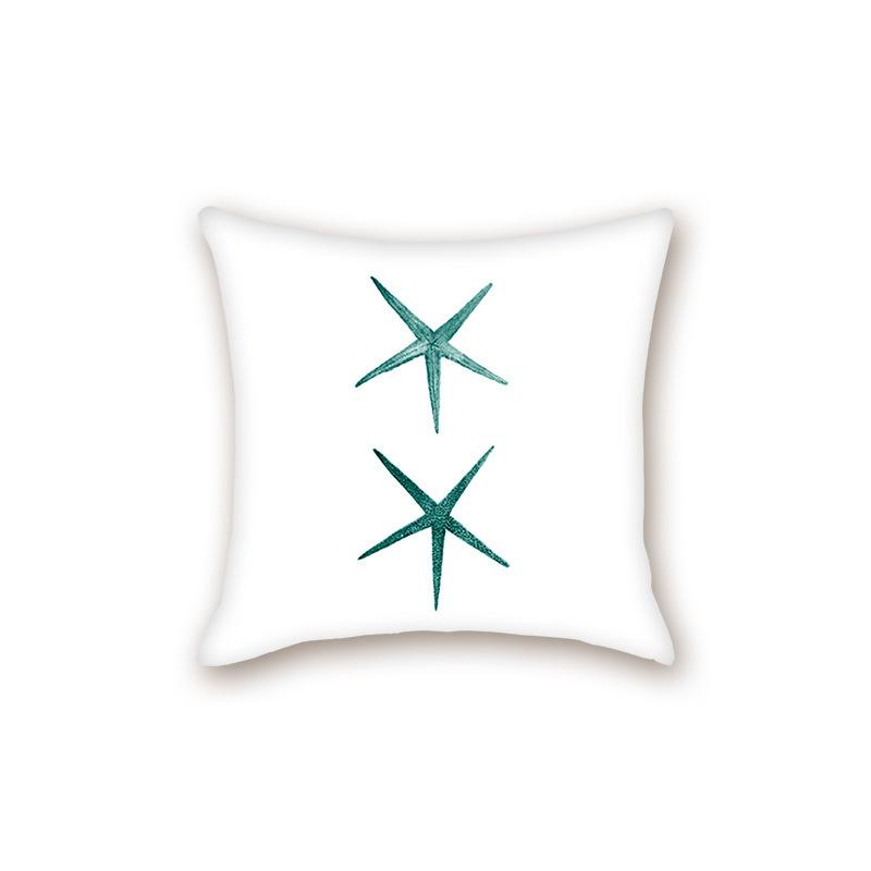 New Modern Simple Ocean Series Sofa Cushion Pillow Case Bedside Bedroom Backrest Pillow