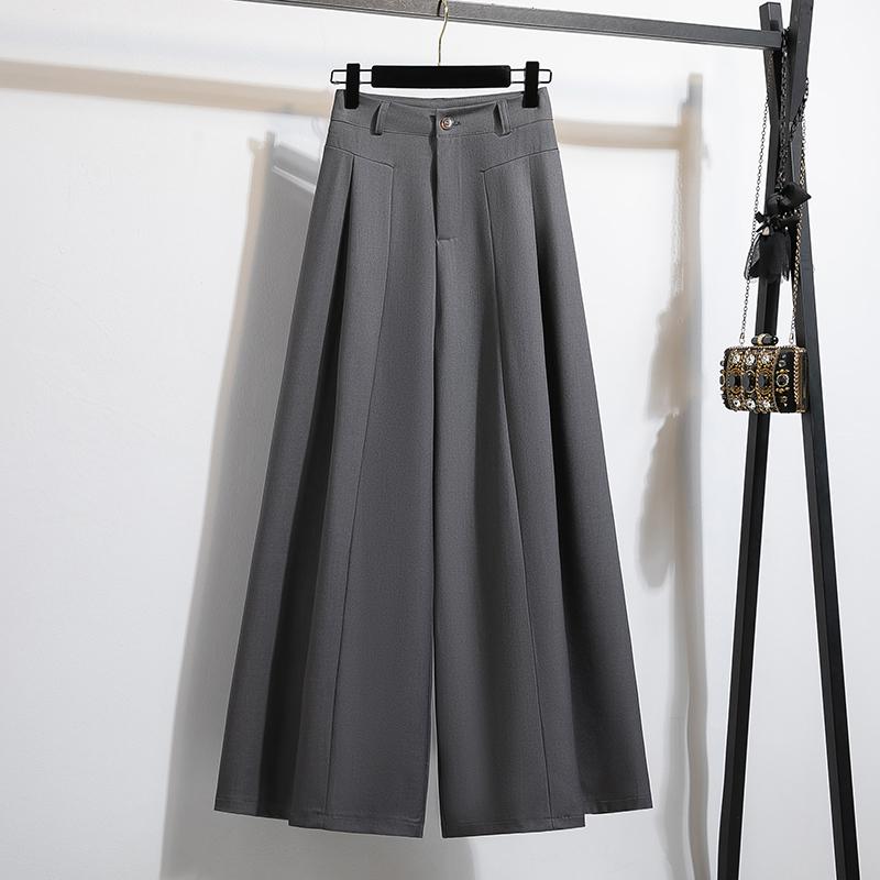 

Жіночі літні штани великого розміру Штани великого розміру Штани з високою посадкою та широкими штанинами Повсякденні штани гаремного типу 5XL сірий