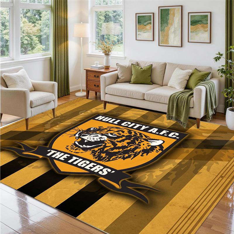 Hull FC Design Crystal Velvet Rug Soft Decorative Mat for Bedroom Entrance