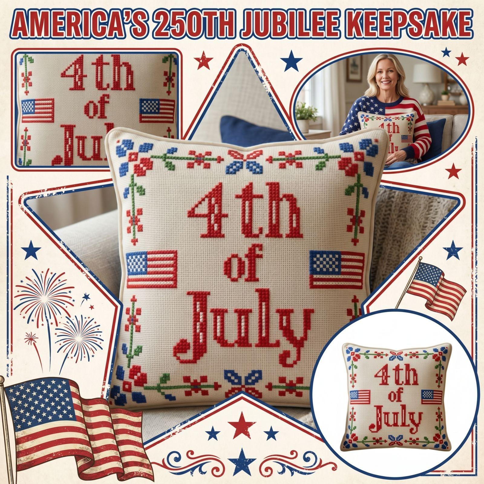 Double-sided 0th Anniversary Cross- Pattern Pillowcase Pillow Insert Not Included One Size 655₽