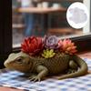 Flexible Silicone Lizard Flower Pot Mold for Crafting Home Office Decoration Unique Planter Making Mould