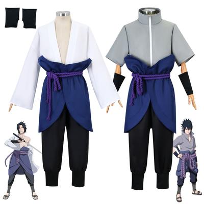 Anime Uchiha Sasuke Cosplay Kostým Halloweenský Kostým Párty Role Play Uniforma Komiksové Oblečení Outfit