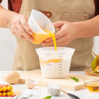 Tazze dosatrici in silicone per cottura al forno con strumenti di misurazione per cucina fai da te resistenti alle alte temperature