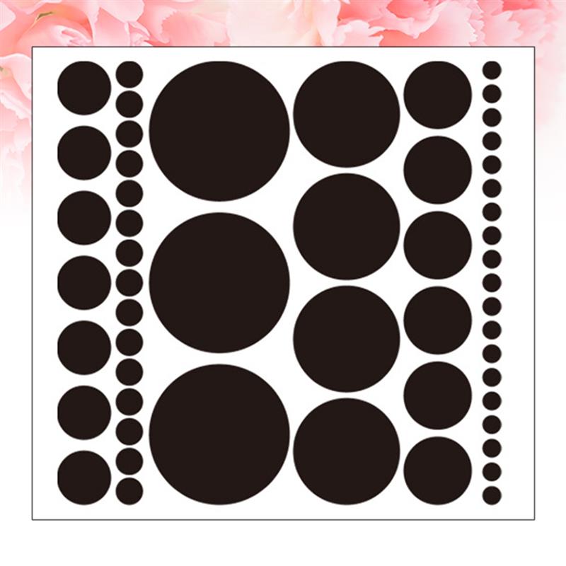 

Premium PVC Wall Stickers For Room Decor Dot Wall Decals Children S Bedroom Decorative Stickers Durable Diy Wall Art Gold 29x29cm чорний