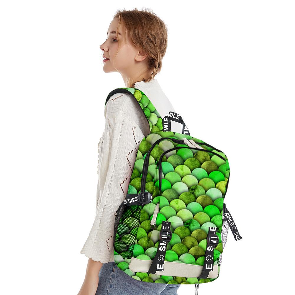 Popular Novelty Cool Scale Squama Student School Bags Unisex 3D Print Oxford Waterproof Notebook Multifunction Travel Backpacks