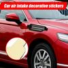 Car Side Vents Exterior 2 Pieces Hood Intake Decorative Trim Side Vent Decorative Decal Sticker For Vehicle Hood Bonnet Engine