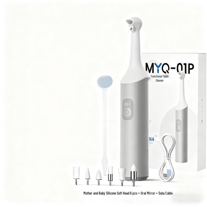 Электрический очиститель и полировщик зубов - Зубная щетка для взрослых для удаления зубного налета и пятен от курения