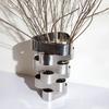 Metal Handicrafts Creative Geometric Irregular-shaped Vase Interlaced Flower Arrangement Accessories Home Decoration