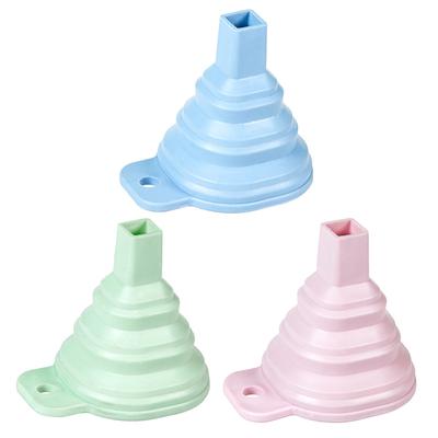 Küchen faltbarer Trichter Mini Teleskop-Trichter Haushalts-Silikon Öl-Leck Küchen-Kleiner Flüssigöl-Trichter Ölkanne Leckage