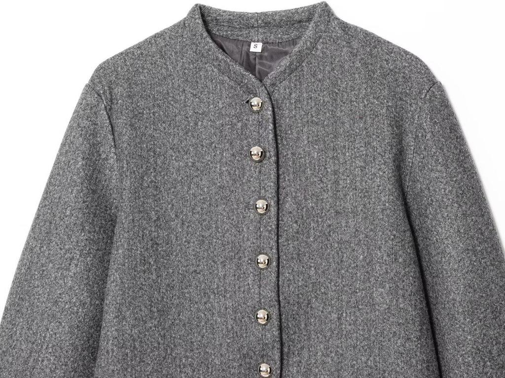 European & American Style Women's Fashion Long Sleeve Coat with Button Detail