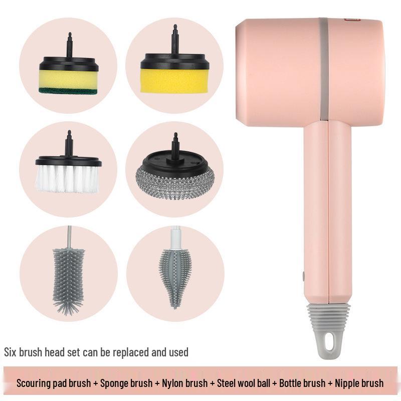 Multifunctional Handheld Electric Cleaning Brush for Kitchen, Bathroom, Bowls, and Shoes