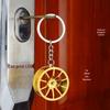 Porte-clés de voiture créatif avec levier de vitesse de turbine, moyeu de roue, disque de frein et pendentif amortisseur