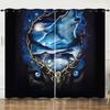 High Density Blackout Curtains Cartoon Animal Cute 3D Digital Printing Blackout Curtains
