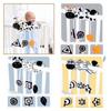 Black And White Animal Visual Stimulation Early Education Crib Toy