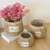 Handcrafted Willow Wicker Flower Basket for Dried Arrangements and Succulents