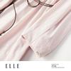 ELLE French Commuter Contrast Belt Shirt Dress