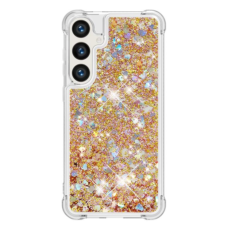 S24 Fe Case On For Funda Samsung Galaxy S24 FE Cover Glitter Dynamic Liquid Case For Samsung S 24 Ultra S24+ S24FE Cases Coque