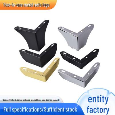 Gambe per Mobili in Metallo a Forma di L Nordici per Divani, Tavoli e Armadi