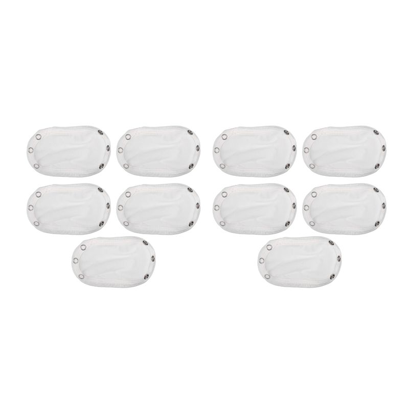 A71Z 10 szt. Unisex Romper dla niemowląt Dzieci Partner Super Praktyczny Body Kombinezon Romper na pieluchy Wydłużacz Folia Wydłużająca(Biały)