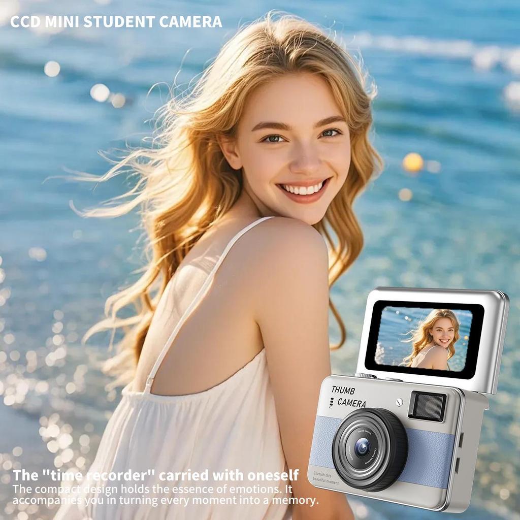 1080P HD Mini Flip Screen Camera: Wearable Compact Camcorder for Teens