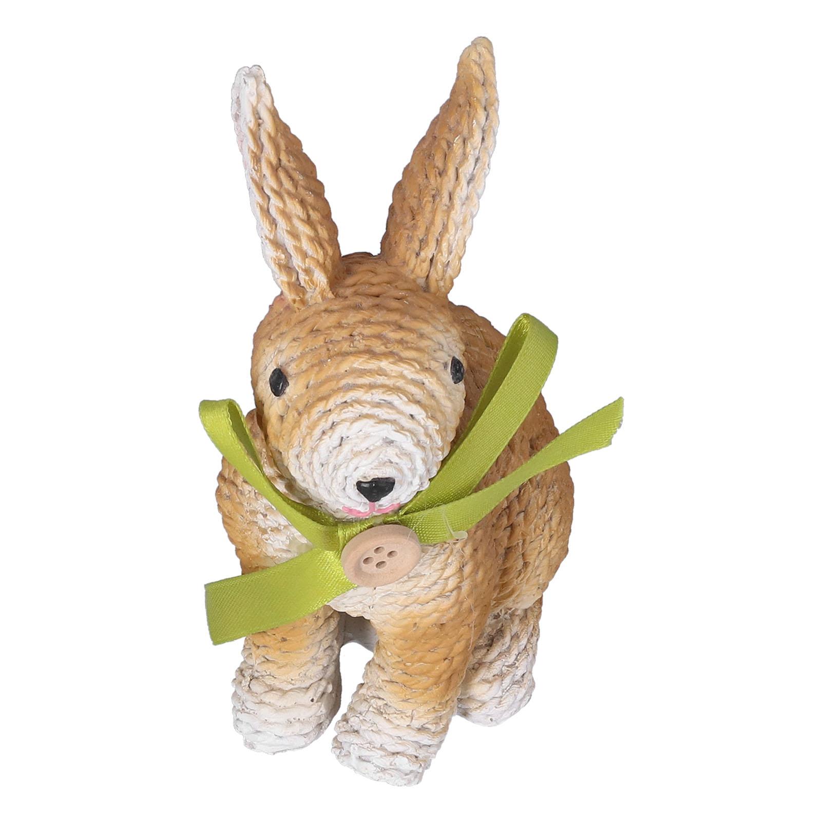 

Rabbit Sculpture Simulation Resin Rabbit Ornament Environmentalliy Friendly and Durable for Family and Bedroom Type 2