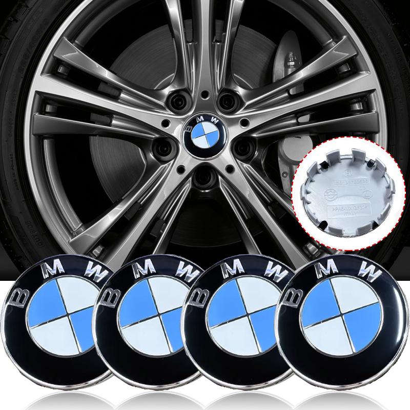 4 Stück 68mm 56mm Felgenmittekappe Radnabendeckel Integrierte Kappe Logo Für BMW E36 E46 E90 E60 E39 F30 F20 X5 E70 E53 G30 E91