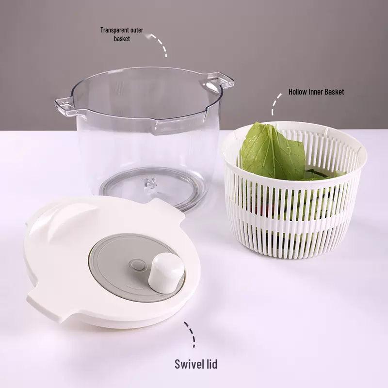 Hand-Crank Multi-Functional Kitchen Dehydrator and Spin Dryer