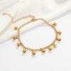 European and American Bohemian Wave Tassel Bell Anklet Women's Foot Jewelry.