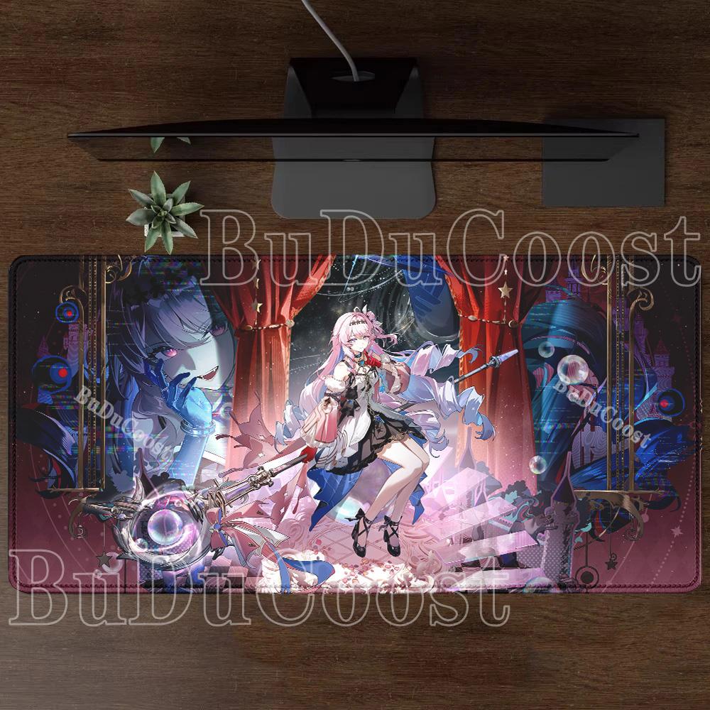 Denia Wuthering Waves Mousepad Kawaii Anime Girl Gaming Keyboard Mouse Pad Office Accessories HD Printing Overlock XXL Desk Mat