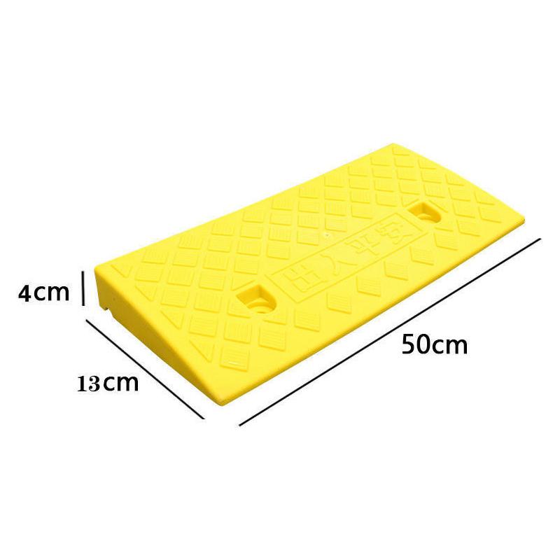 Портативный пластиковый пороговый пандус Нескользящий пандус для подъездной дорожки Высота 4 см для автомобилей, мотоциклов, инвалидных колясок, велосипедов, самокатов