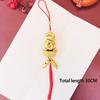 1Pc 2025 Year Of The Snake Gold-Plated Plastic Zodiac Snake Pendant Lucky Mascot Home Car Hanging Ornaments