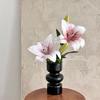 20inch Artificial Lily Flower Fake Real Touch Lily with 2 Heads Blooms 2 Buds for Home Office Decor Wedding Party Spring Table