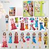 Up Dress Magnetic Toys Magnet Paper Princess Girl Toddler Activities Travel