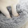 40-100cm Round Cat Bed Pet Bed Kennel Non-Slip Winter Warm Dog Kennel Sleeping Long Plush Soft Puppy Cushion Mat Cat Supplies