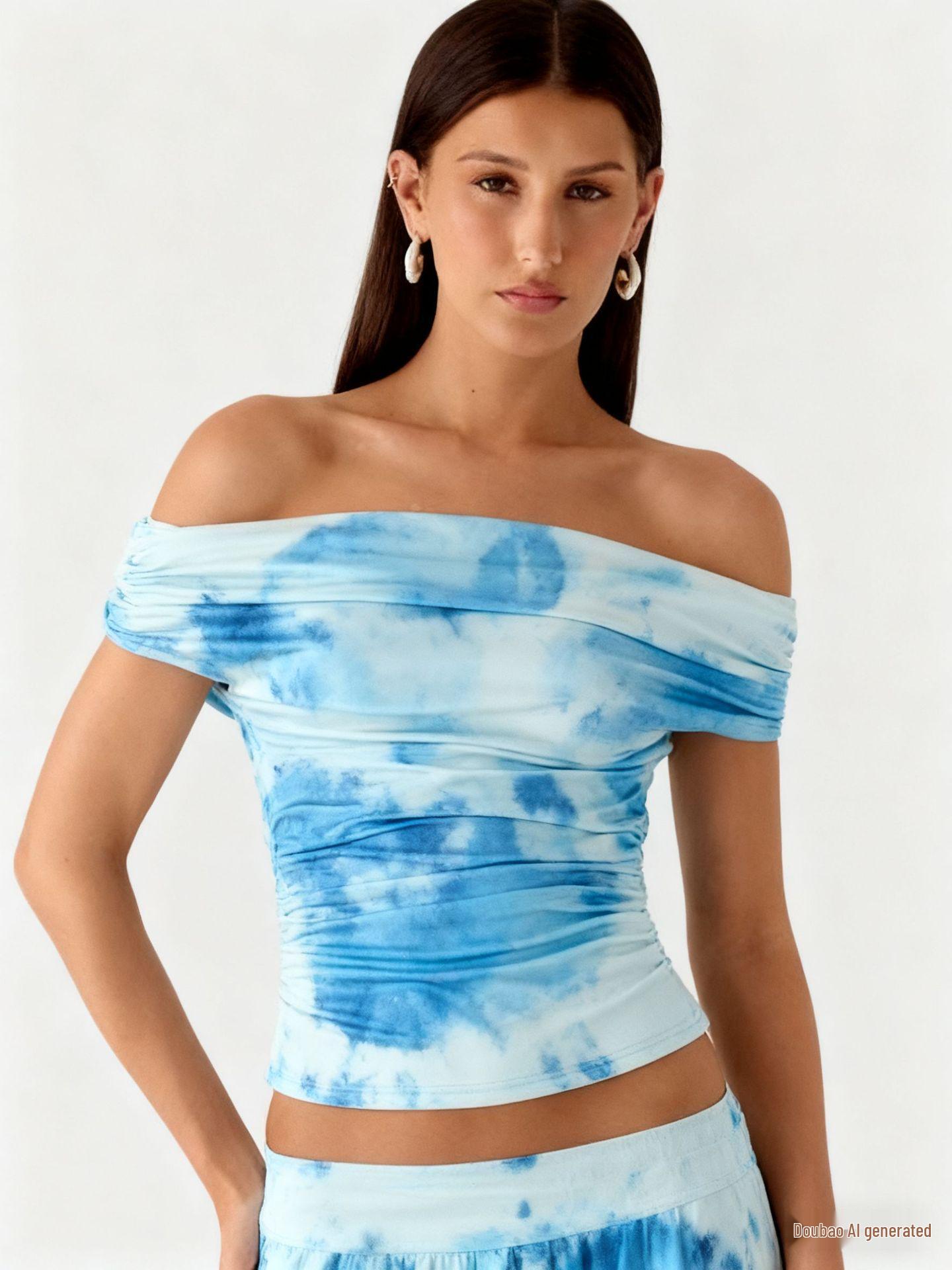 Strapless Slim-fit One-Shoulder Mermaid Gown M