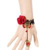 Lady Fashion Rose Flower Lace Bracelets Adjustable Wristband Ornament Gift